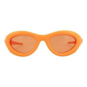 Bottega Veneta Unisex Round/Oval Orange Orange Orange Fashion Designer Eyewear